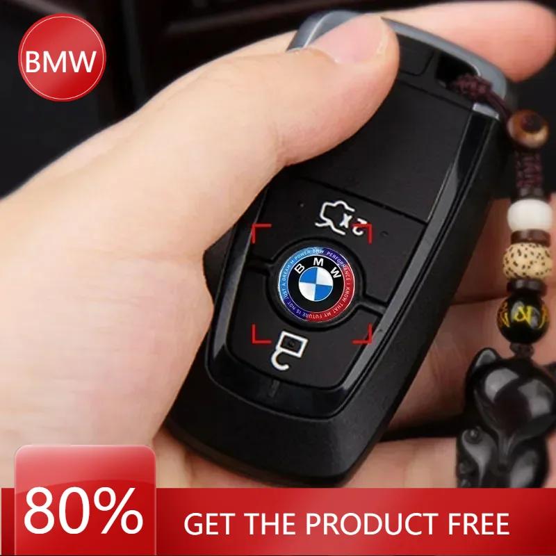POMT6 2025 Hot11/14mm Car Remote Key Fob Emblem Badge Radio button Sticker For BMW 50th E46 E90 E49 F30 F80 E36 E46 E93 E92 F34 F31 GT