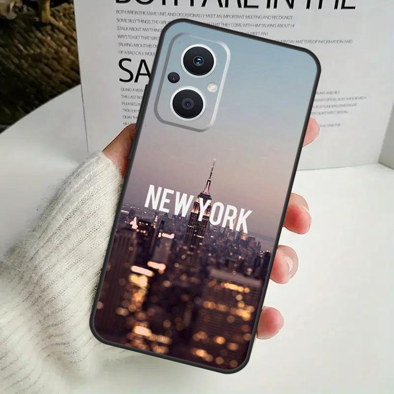 

New York City Phone Case For OPPO Reno 8T 14F 13 F 12 11 10 14 Pro 7 8 Lite OPPO Find X8 X6 X5 X9 Pro Cover OPPO Reno13 Pro