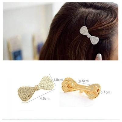 Pince à Cheveux Cristal Barrette Nœud Strass Épingle à Cheveux pour Femmes