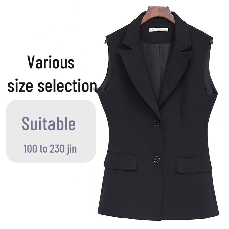 

Plus Size Women s Fashion Vest Jacket Suit 2XL