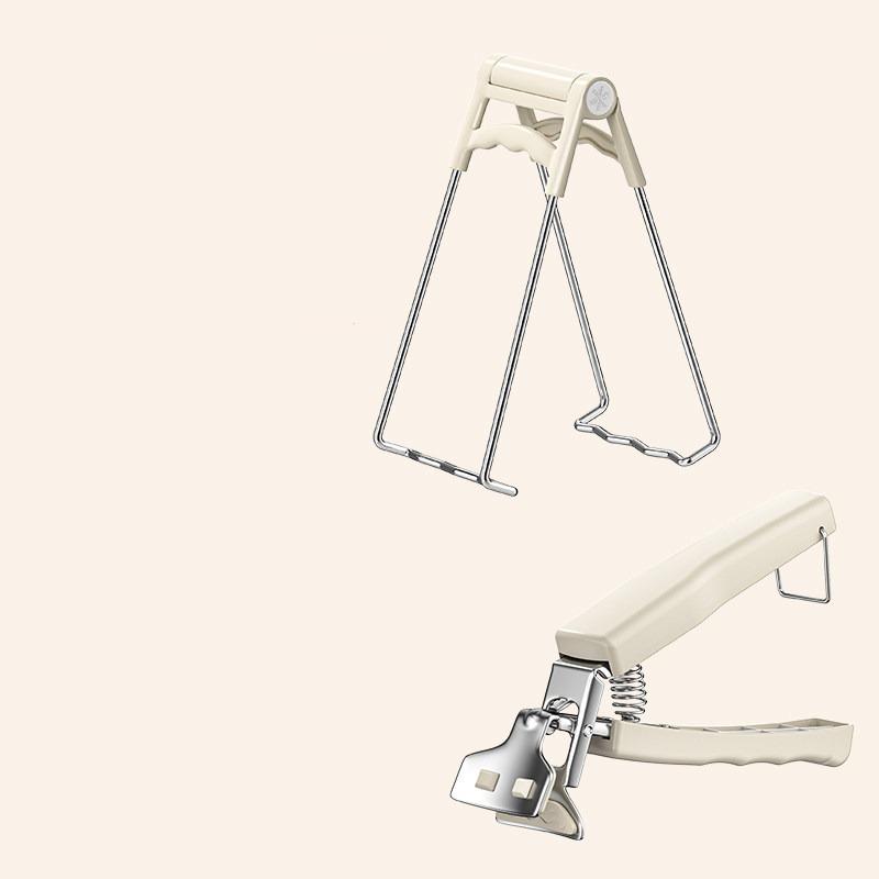 Household anti scald clip stainless steel anti slip tray holder bowl extractor kitchen stew anti scald artifact set