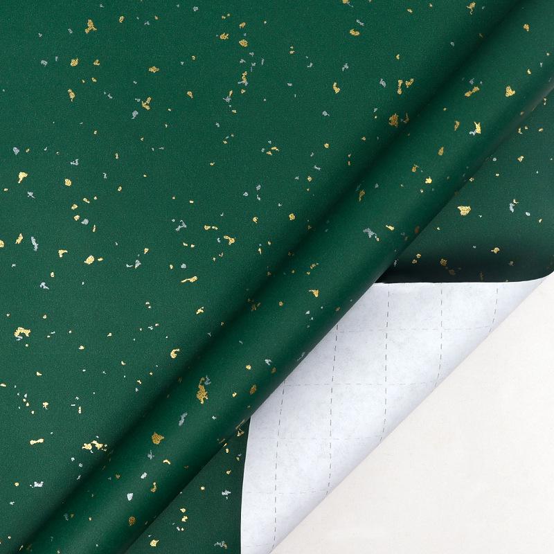 High-End Gold Foil White Kraft Paper Roll, 80g, 10m - Perfect for Birthday Gift Wrapping in Rich Colors