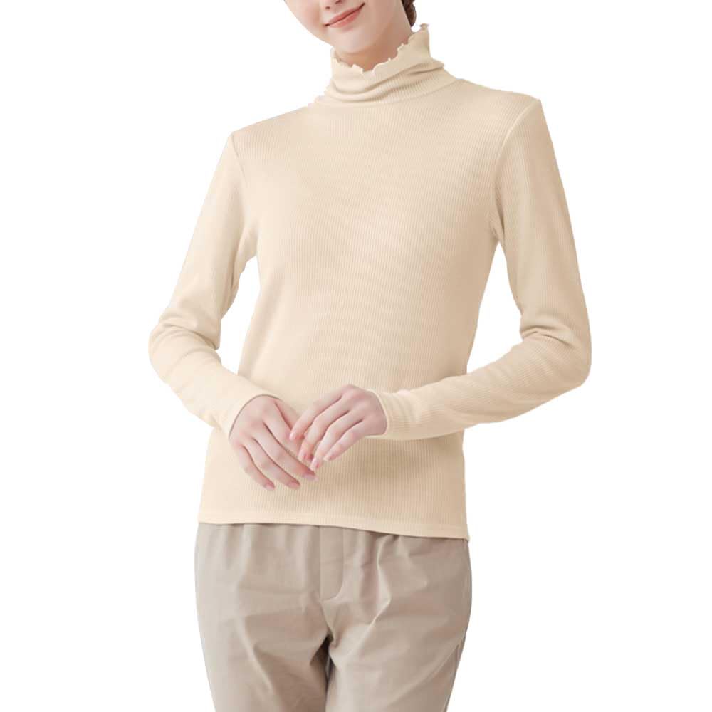 

Gunze MA7247 Слоновая кость Хлопок Высокий Длинный Для Слоев или Ношения Отдельно Женское Нижнее Белье, Смесь, Теплый, Горловина, Рукава,