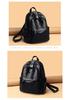 Women's Versatile PU Leather Large Capacity Backpack Handbag