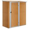 Vidaxl Szopa Ogrodowa, 180,5X97X209,5 Cm, Stal Stylizowana Na Drewno