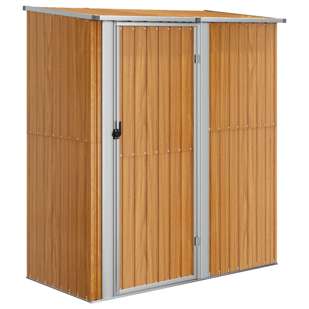 Vidaxl Szopa Ogrodowa, 180,5X97X209,5 Cm, Stal Stylizowana Na Drewno