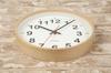 KATOMOKU Plywood Clock 2 Wall Clock with Continuous Second Diameter Cm Radio km-42MRCS Hand, 25.2 (SKP Clock)