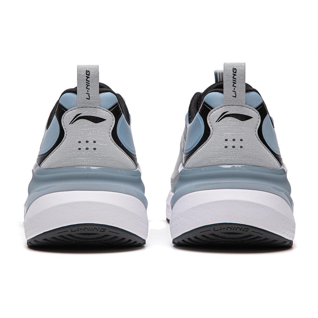 Li Ning Easy Adapt V2 Soft Rebound Shock Absorption Durable Breathable Low Top Casual Running Shoes Men Sneaker Gray Blue ARSU001-5