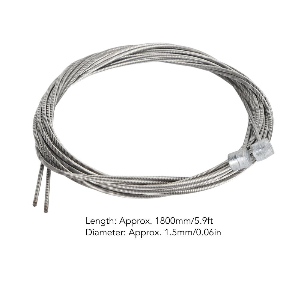 10PCS Bike Brake Cable Stainless Steel Bike Shift Brake Wire for Mountain Bikes 1.8m 1.5mm