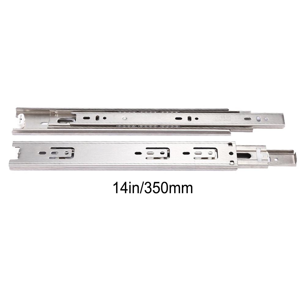 1 Pair Drawer Slides 304 Stainless Steel Thickened Hydraulic Damping Buffer Drawer Slide Silent Furniture Hardware Accessories