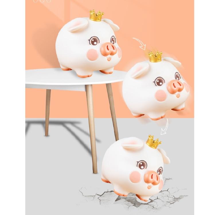 Decorative Pig Statue Saving Jar Money Management Holder for Children Teens Cartoon Animal Unbreakable Coin Piggy Banks