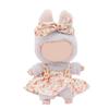 Lovely Doll Clothes Set for LABUBU 17cm Figure Dolls Includes Bowknot and Strappy Dress for Plush Doll Figurine Display