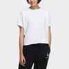 Adidas Neo Casual Straight-Leg Letter Print Sports T-Shirt Women Tops White H16281