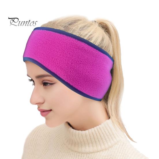 

Повязка на голову с хвостиком для бега, зимние флисовые наушники, противоскользящая защита ушей, высокоэластичная повязка на голову для бега, аксессуар для путешествий на открытом воздухе розы красного