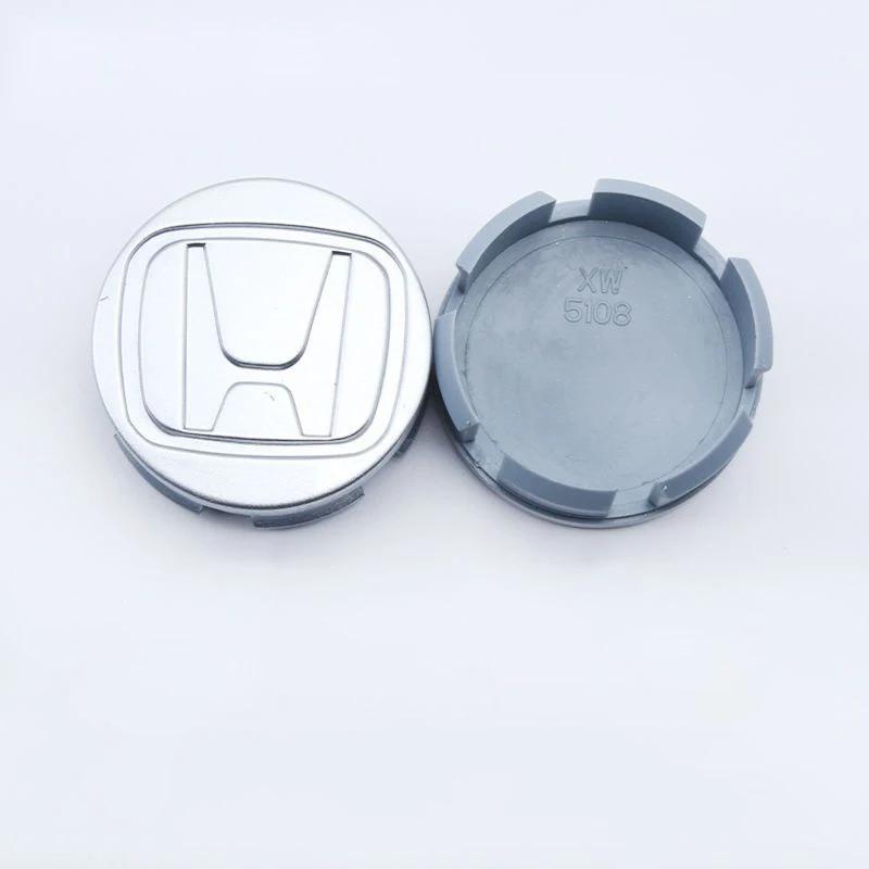 4pcs 58mm Car Wheel Center Hub Center Cap Rim Hub Dustproof Cover Emblemem For Honda Civic CRV Accord Fit Odysse Auto Accessorie