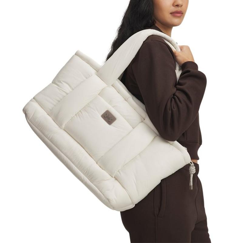 Under Armour 23L UA Studio Smooth Durable Sports Casual Nylon Tote Bag Women Tote Bag White 6000963-110