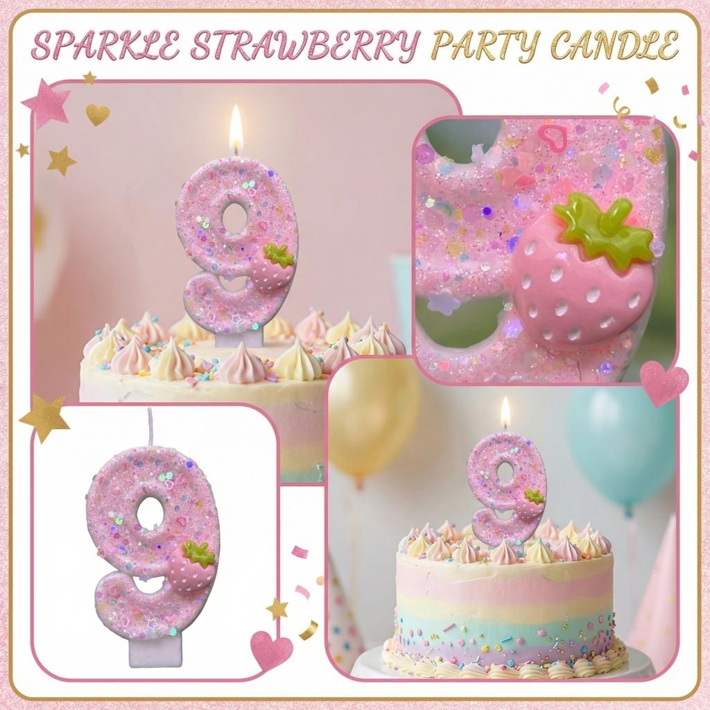 Fashion Cartoon Creative Birthday Candles Party Digital Candles