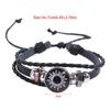 Luminous Leather Bracelet Sun Moon Bead Woven Bracelet Unique Knitted Hand Chain  Couple