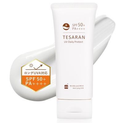 TESARAN UV Daily Sunscreen for Makeup Sunscreen UV Protect, Medicated, Non-Chemical Face, Tone-Up Effect, Base, Cream, 60g, Quasi-drug, Waterproof,