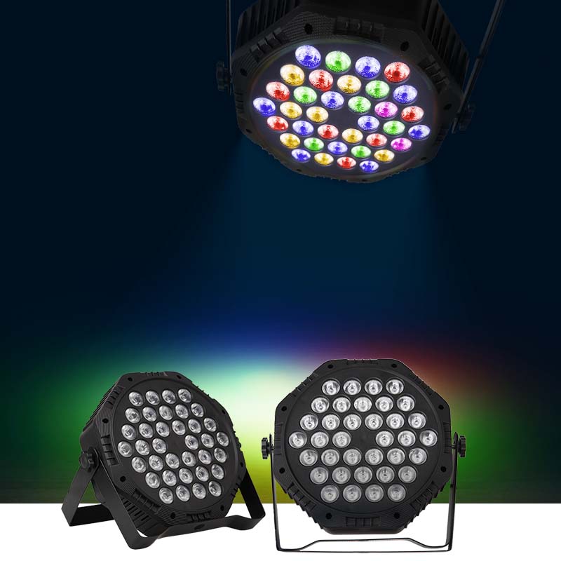 LED DJ Stage Lights Colorful Laser Disco Lamps Remote Control Projector Lamp RBG Commercial Party Lighting for Bar Club Birthday