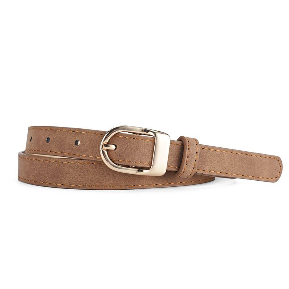 Casual Suede Leather Belt Luxury Design Waistband Trendy Business Waist Belt  For Women