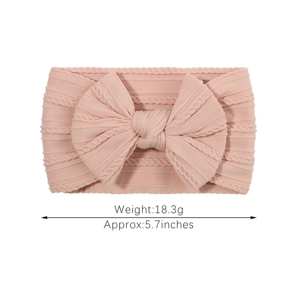 PANTONE Autumn Color Bows Headband for Baby Girls Elastic Hair Band Cotton Bowknot Turban Kids Headwear Hair Accessories
