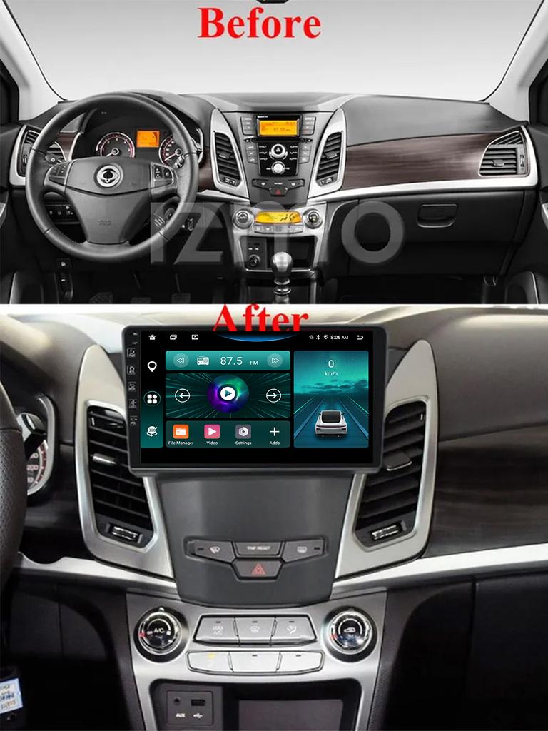 Toyousonic Car Video Player for SsangYong Korando 2014-2016 GPS Navigation Built-in Dsp Carplay Autoradio Android Head Unit