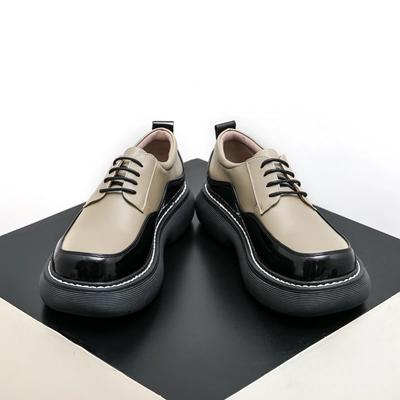 Fashion Handmade Men Leather Oxford Shoes Lace Up Casual Shoes Male Comfortable Formal Dress Footwear Outdoor Daily Derby Shoes Sneakers
