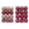 Plastic Christmas Tree Decorations Accessories Colorful Handcrafted Spherical Orbs In Gift Box for Festival Event