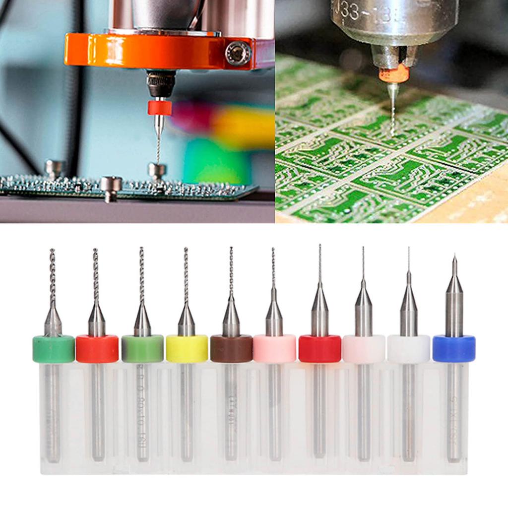 10 Pcs   Drill Bit Set 1Celsius8in Shank Tungsten Steel Strong Abrasion Resistance High Hardness Drill Bits