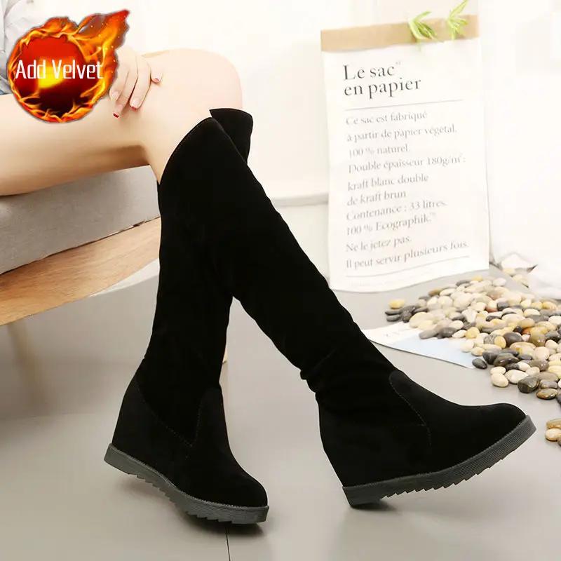 Fashion Long Boots for Women Autumn High Heels Elegant Heeled Knee Shaft Shoes Woman Winter 2024 Y2k Novelty Large Size Warm New Spring