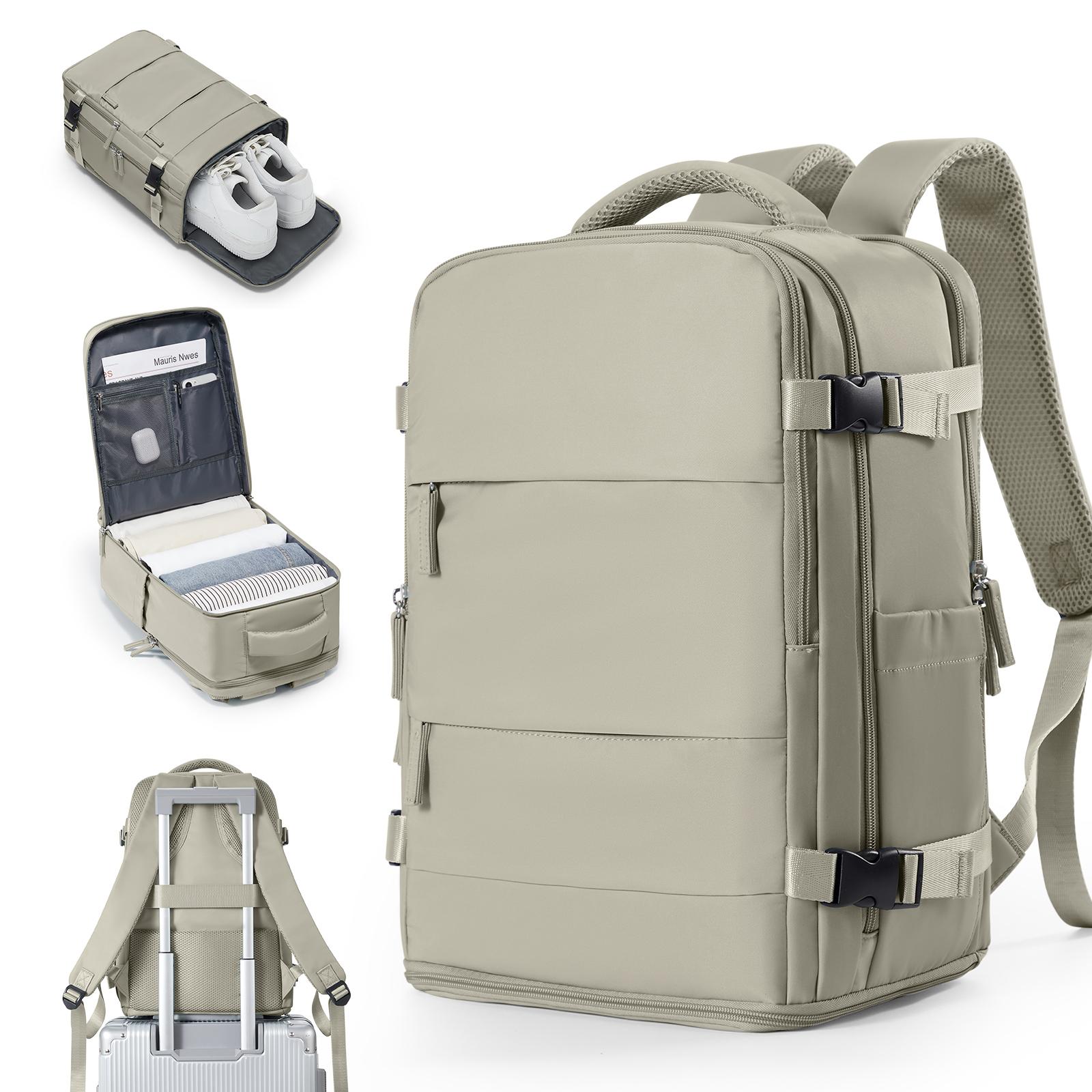 

Laptop Backpack Travel Cabin Airplane 40x20x25 Ryanair Hand Luggage, rucksack damen,Cabin Casual Travel Backpack for Women Men коричневий