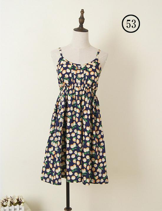 

2024 Women s Floral Short Dress - Korean Slimming Style for Spring/Summer One Size