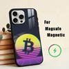 Cool Art Bitcoin Digital  Phone Case For iPhone 17,16,15,14,13,12,Plus,Pro,Max for Magsafe Magnetic Wireless Charging