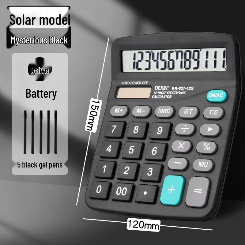 Large Solar-Powered Voice Calculator with Real Person Pronunciation – Cute and Creative for Accounting Use in Trendy Styles