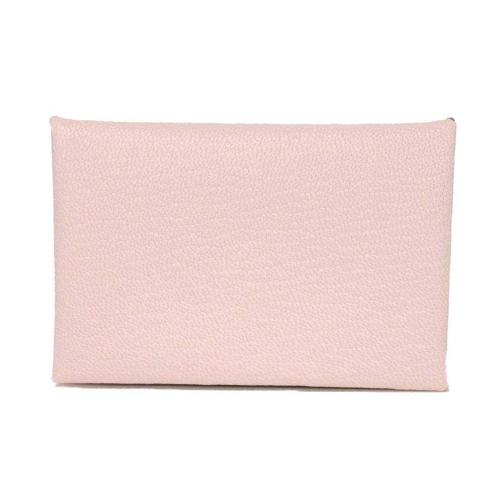 Used 9212 Calvi 7946 Chevre Mysore Goatskin Bag with Foil-stamped Logo, Pastel Light Pink, Excellent Condition 13808