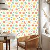 Summer wallpaper white, cream and peach for living room and bedroom 50x1000