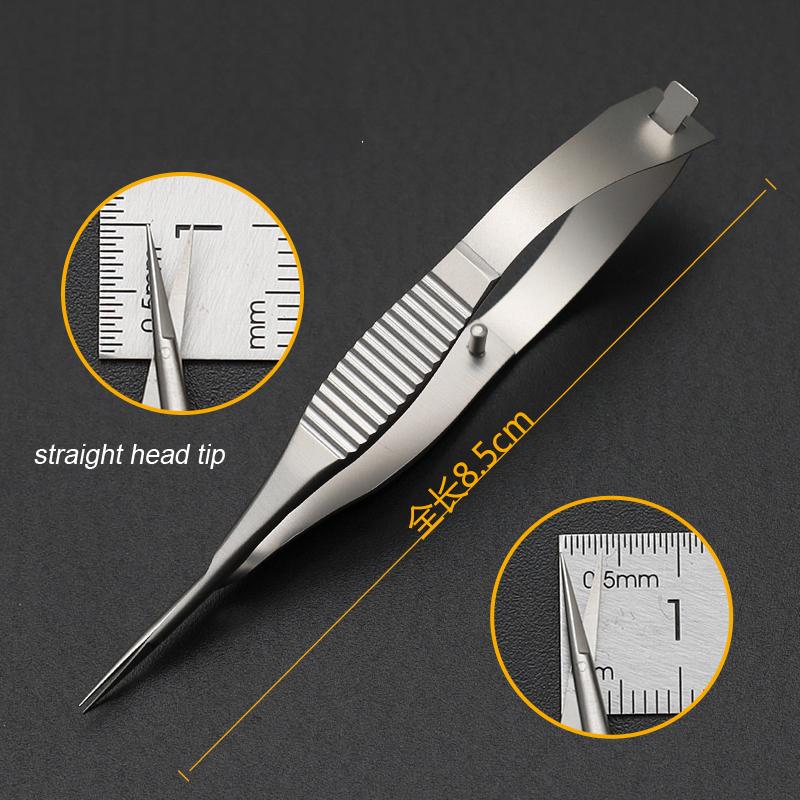 

Нержавіюча сталь Титановий сплав 8,5 см Ножиці для райдужної оболонки Офтальмологічні мікроскопічні Ножиці для тонкої хірургії Офтальмологічні інструменти