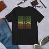 One Love Rasta Fade Unisex Concert T-shirt Cadeau voor Reggae Liefhebbers