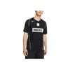 Nike Logo Print Round Neck Quick-Dry Football Short Sleeve T-Shirt Men Tops Black At6018-010