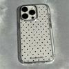 Schwarzes Polka-Dot-Muster Handyhülle Für IPhone 17 Air 16 Pro Max 15 14 Plus 13 12 11 X XS XR 7 8 16E SE2 Stoßfeste Rückseite