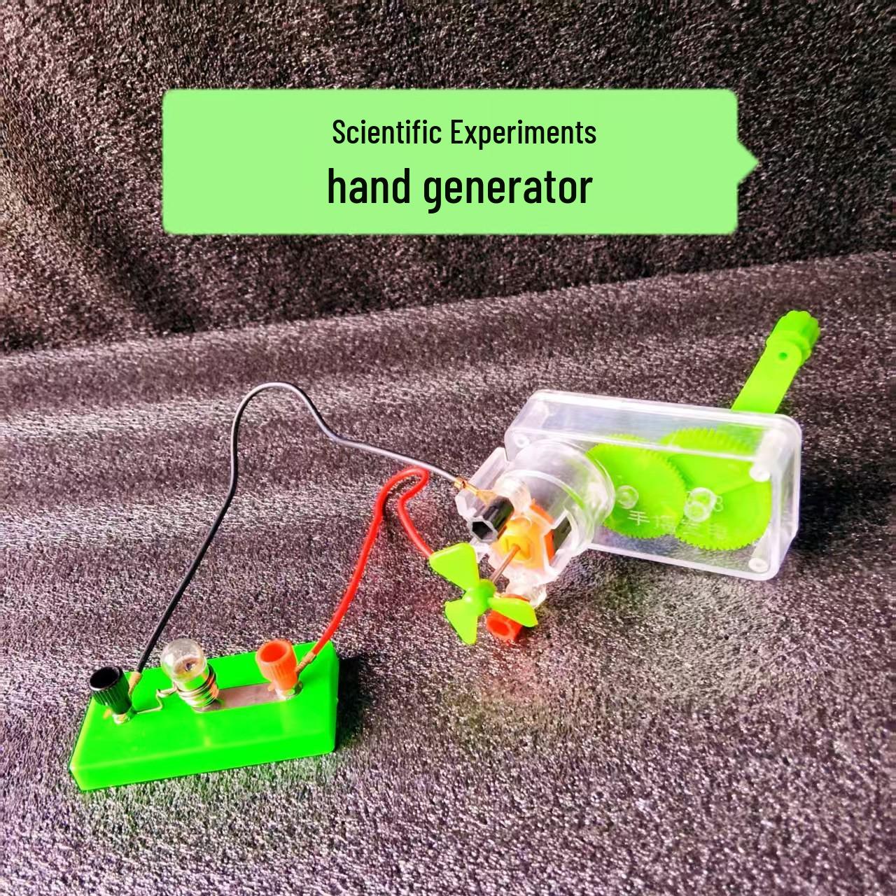 Hand-Crank Generator for DIY Science Experiments - Light Up a Bulb Science Experiment Kit