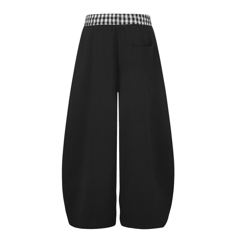 Mens Casual Loose Fit Sweatpants Skull Hand Print Street Style Trousers