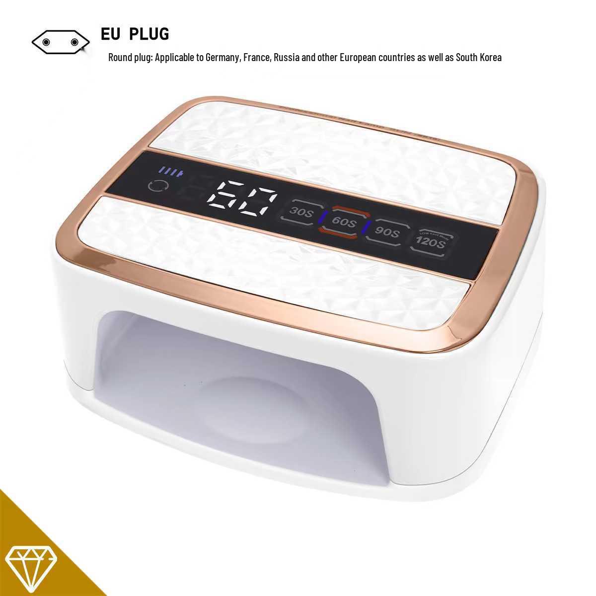168W Rechargeable UV Nail Lamp - High-Power, Quick-Dry for Professional Salons