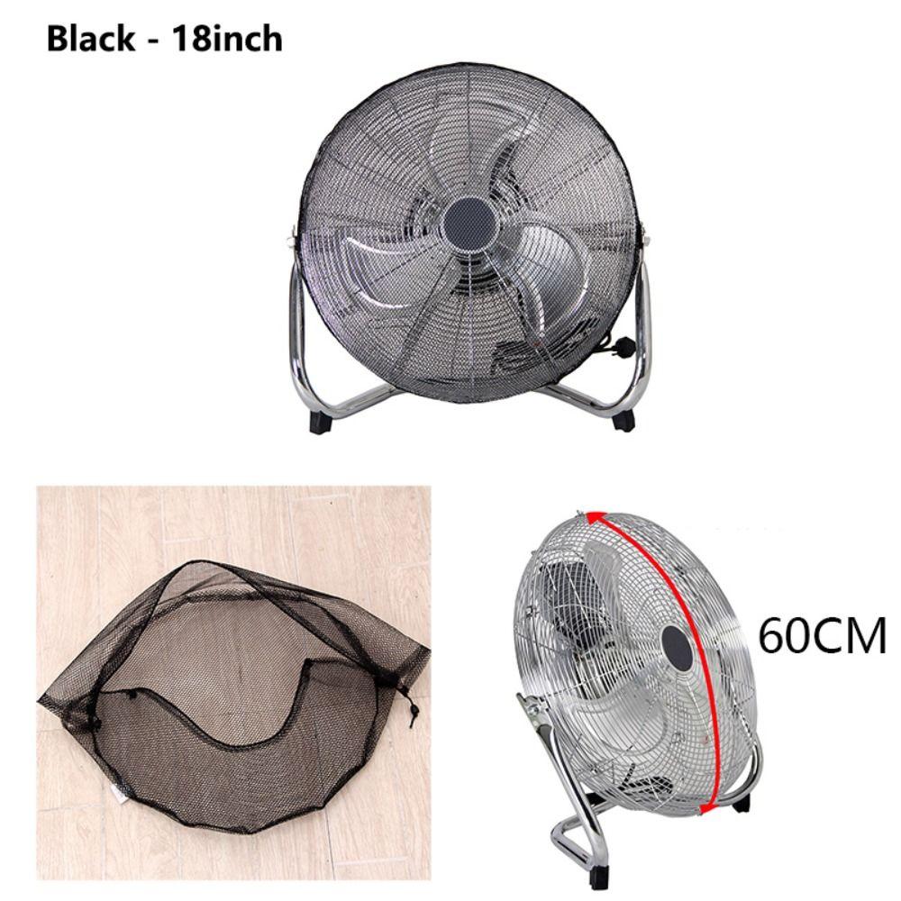 Atmungsaktive Netz-Bodenventilator-Schutzhülle Waschbare Ventilatorabdeckung Haustiersicherer Ventilatorschutz Zuhause