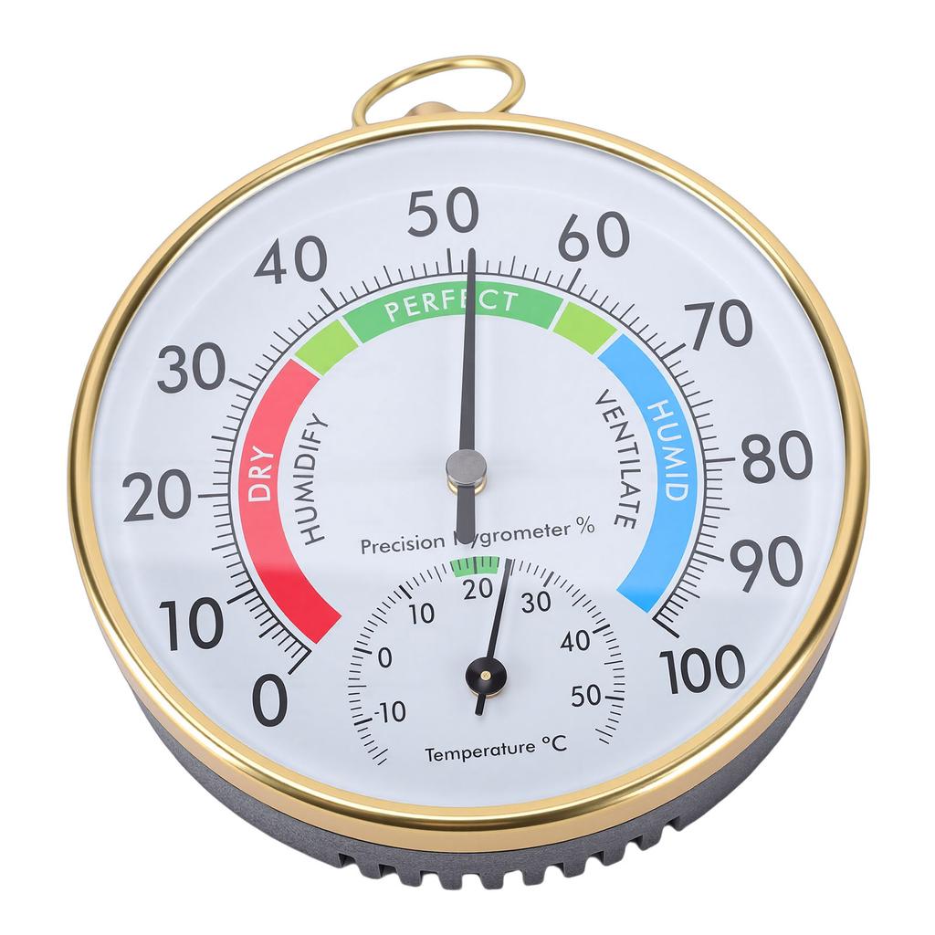 Indoor Thermometer Hygrometer Wall Hanging Temperature Humidity Meter for Greenhouse Home Warehouse Office 3.94in