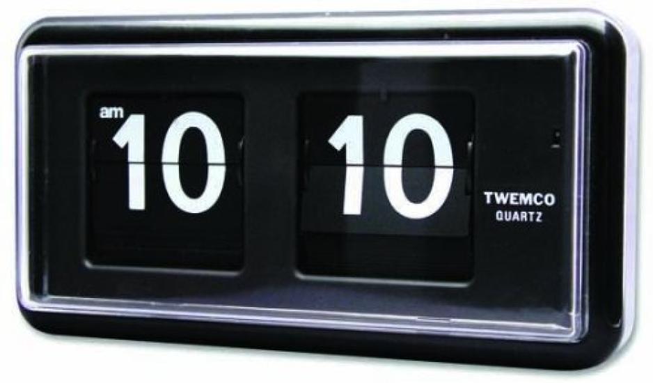 

Настенные часы TWEMCO черные QT-30 чёрный