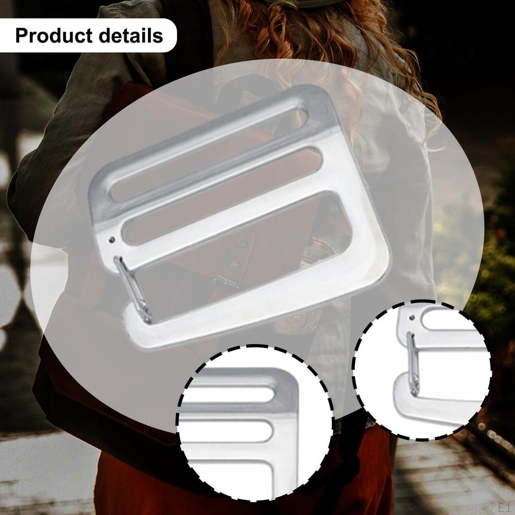 4Pcs G Hook Webbing Connecting Buckles Wave Adjustable Clips for 1.5inch Waist Belt