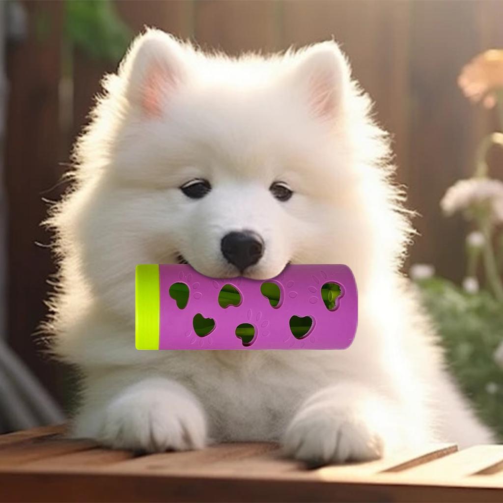 Interaktives Hunde-Spender-Rollspielzeug - Langsamfutter-Kauspielzeug für gesunde Ernährung, Langeweile-Abbau & mentale Stimulation