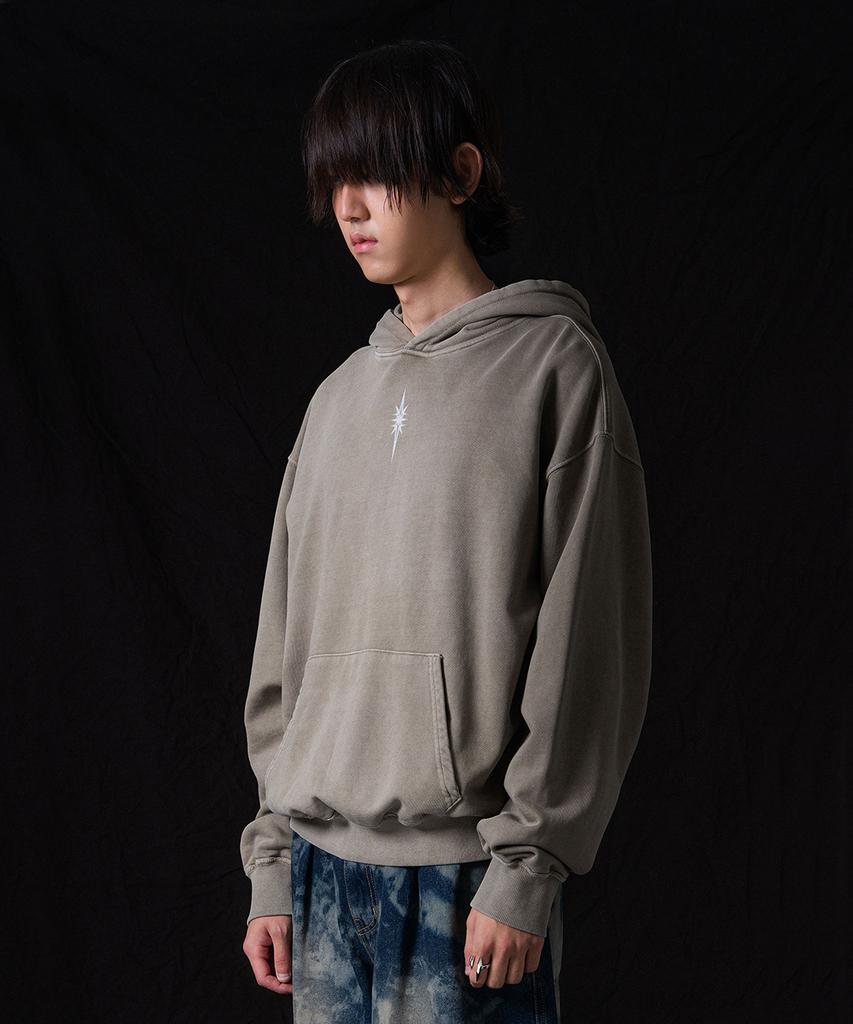 PIGMENT Dyed Hoodie (Khaki)
